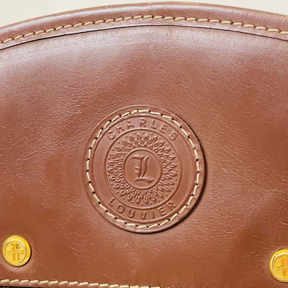 Vintage Charles Louvier Round Logo Bag - Picture 4 of 7